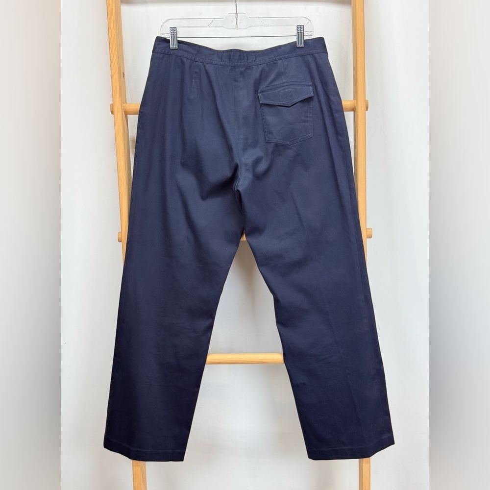 RALPH LAUREN SPORT Navy lace front wide leg Chinos size 10 - Picture 5 of 10